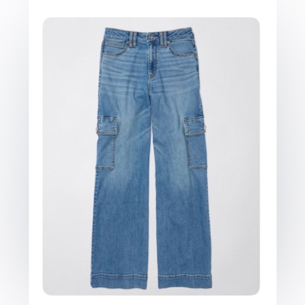 American Eagle Outfitters Super High-Rise Baggy Jeans
